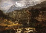 Johan Christian Dahl Alpine Landscape oil painting reproduction
